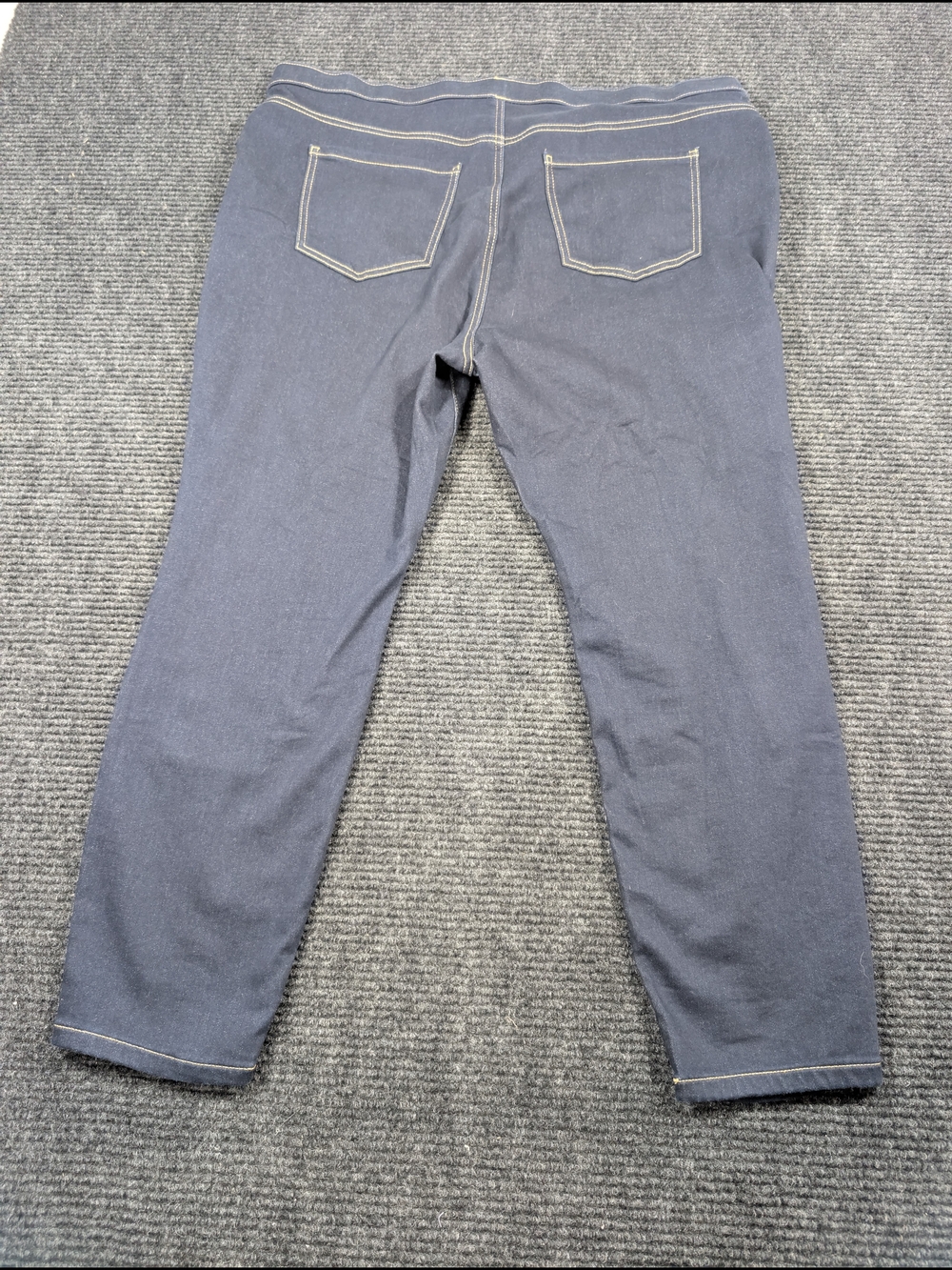 Simply Vera Vera Wang Navy Stretch Jeggings - Picture 2 of 4